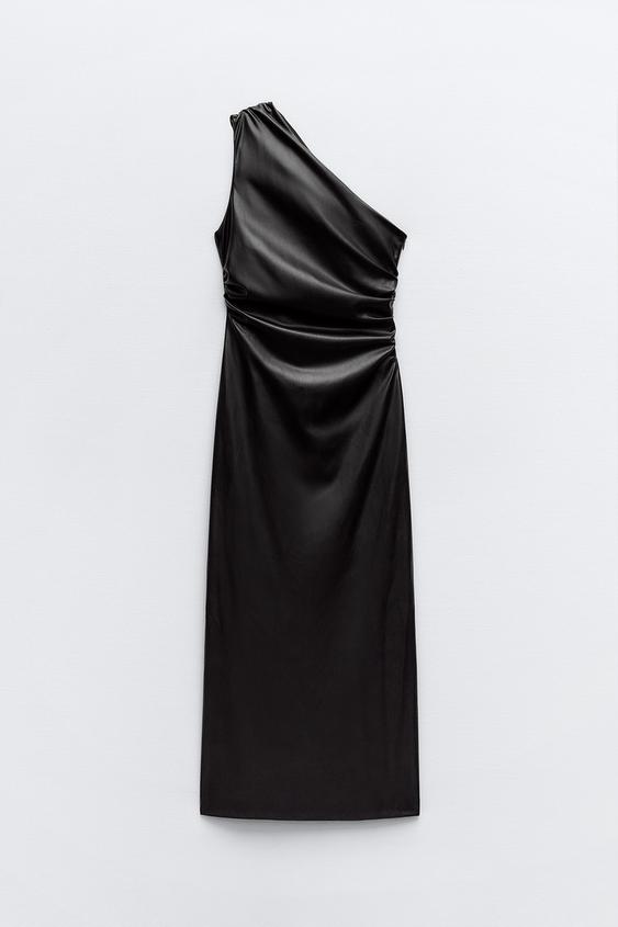 ZW COLLECTION LONG HALTER NECK DRESS - Black