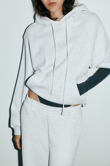 SUDADERA CAPUCHA - Gris vigoré de Zara