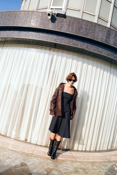 TRF ASYMMETRIC DENIM DRESS - Dark indigo by Zara - Image 3