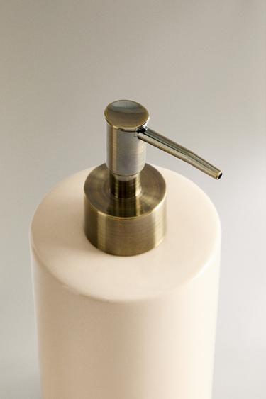 SHINY SOAP DISPENSER - Beige by Zara - Image 2
