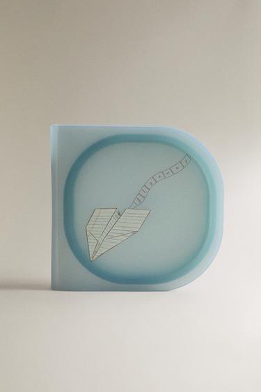 LUNCH BOX ENFANT SILICONE AVION EN PAPIER - Bleu de Zara - Image 0