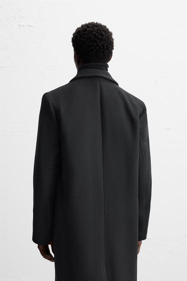 WOOL BLEND COAT - Black by Zara - Image 2