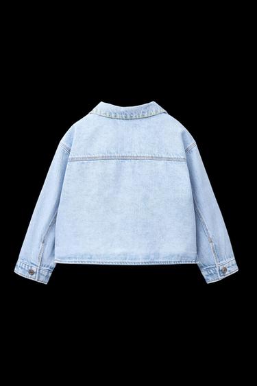 JEANSJACKE MIT STICKEREIEN - Hellblau von Zara