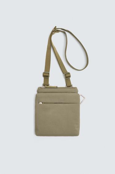 TECHNICAL CROSSBODY BAG - Khaki Green by Zara