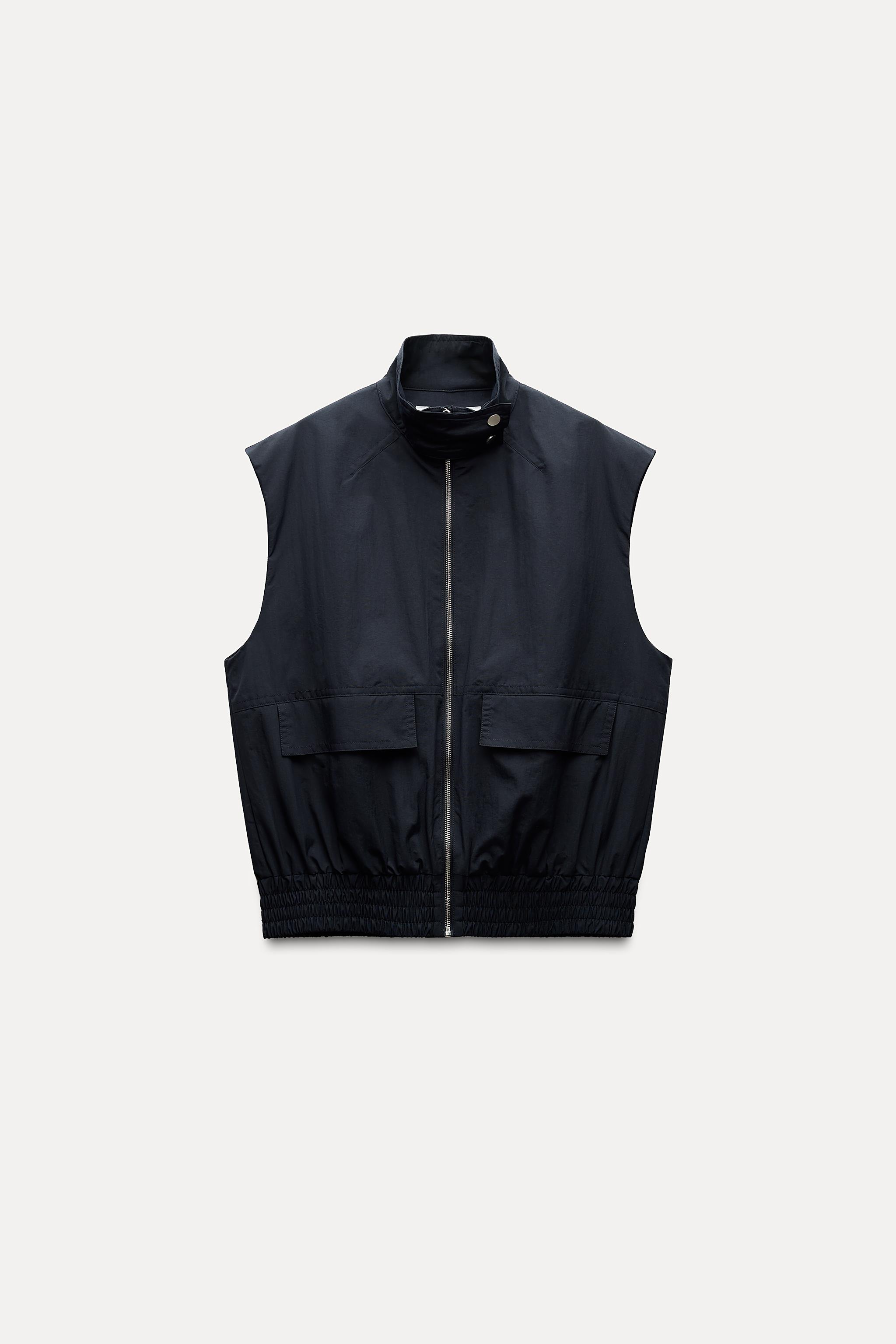 ポケット付きベスト ZW COLLECTION - ネイビーブルー | ZARA