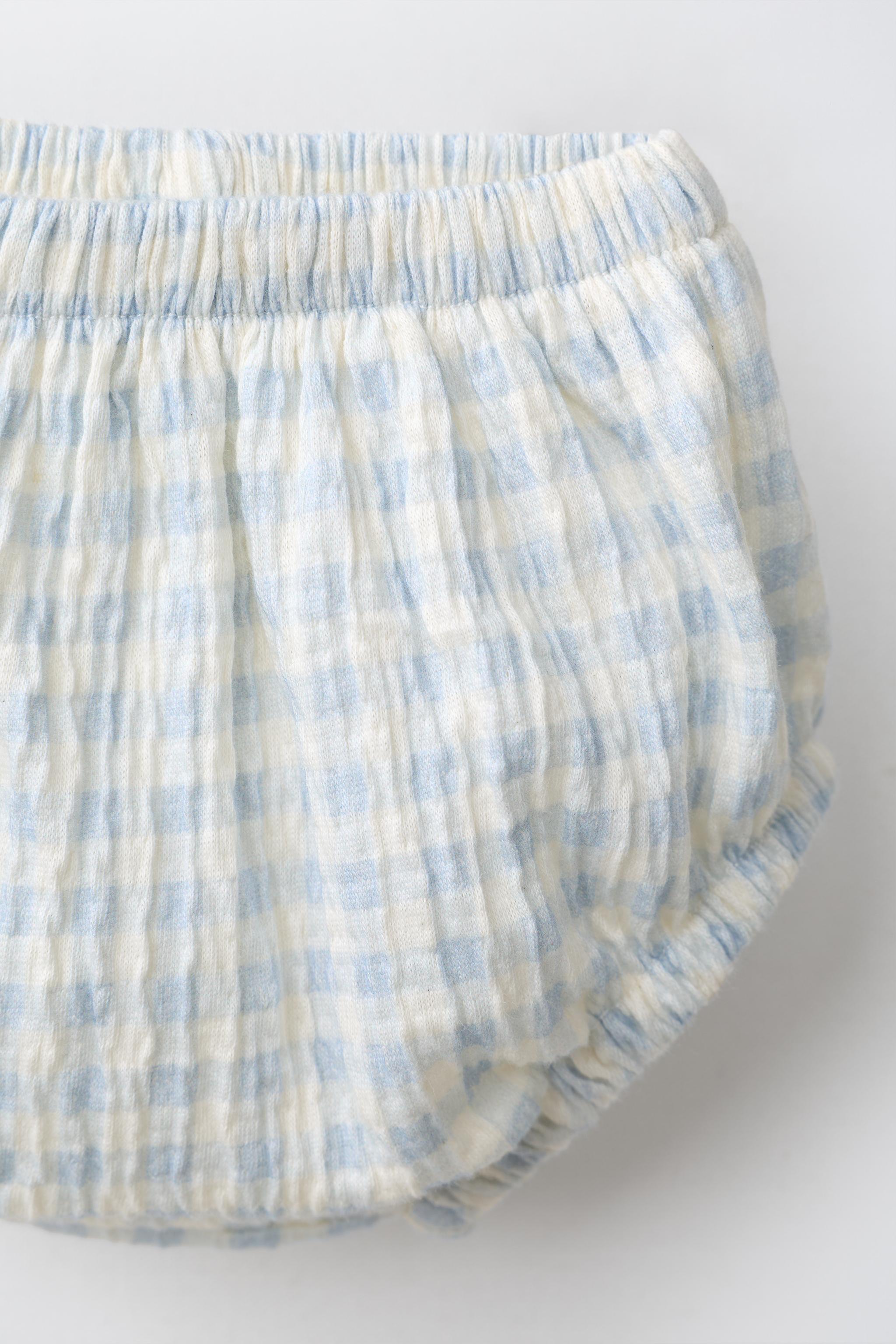 Детские шорты Zara TEXTURED GINGHAM BOTTOMS — фото 3