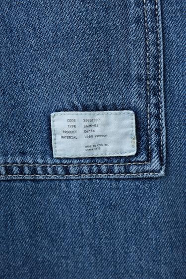 FLOWING DENIM SHIRT - Mid-blue by Zara - Image 3