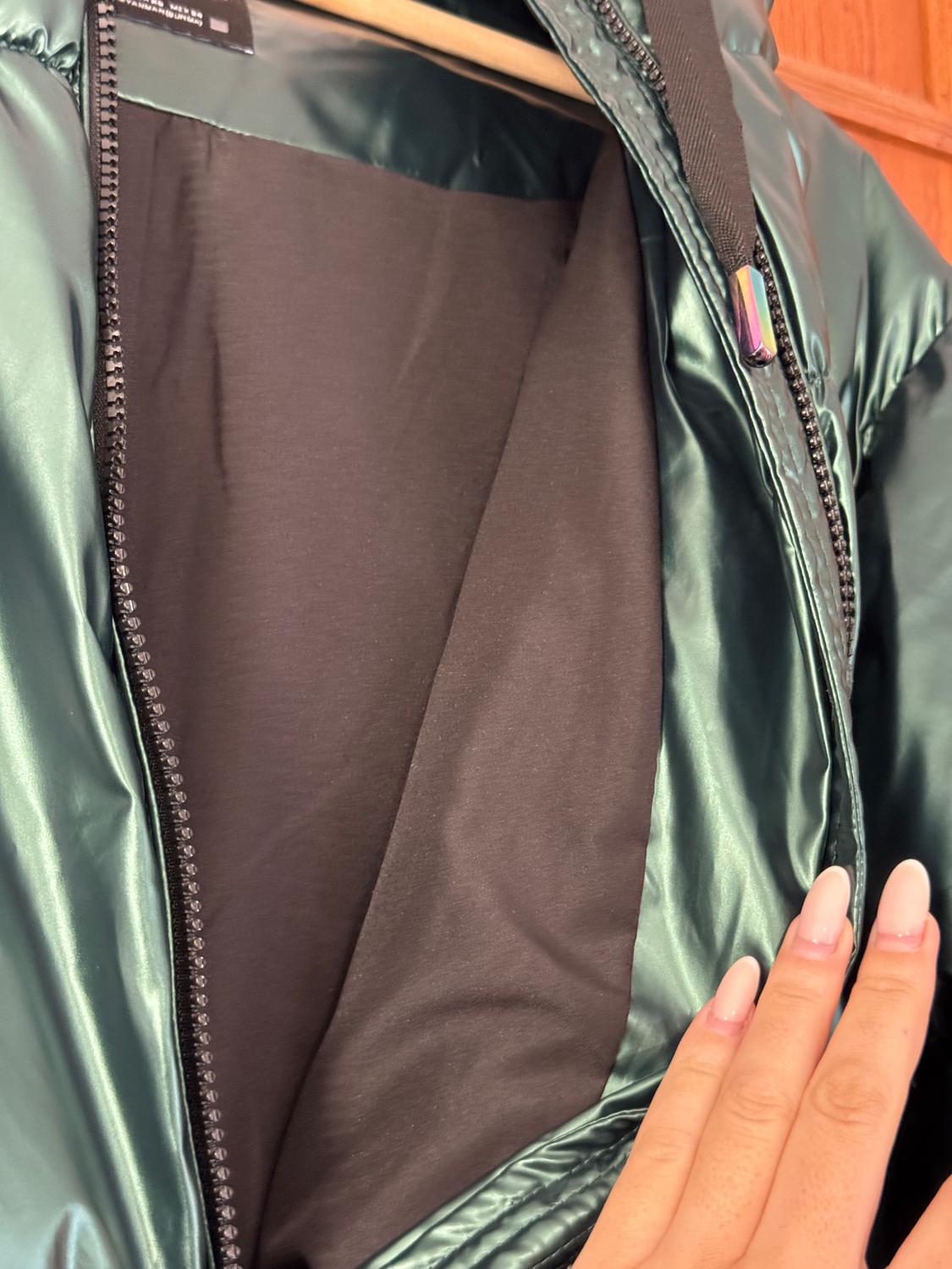 VINYL-EFFECT PUFFER COAT - Image 6