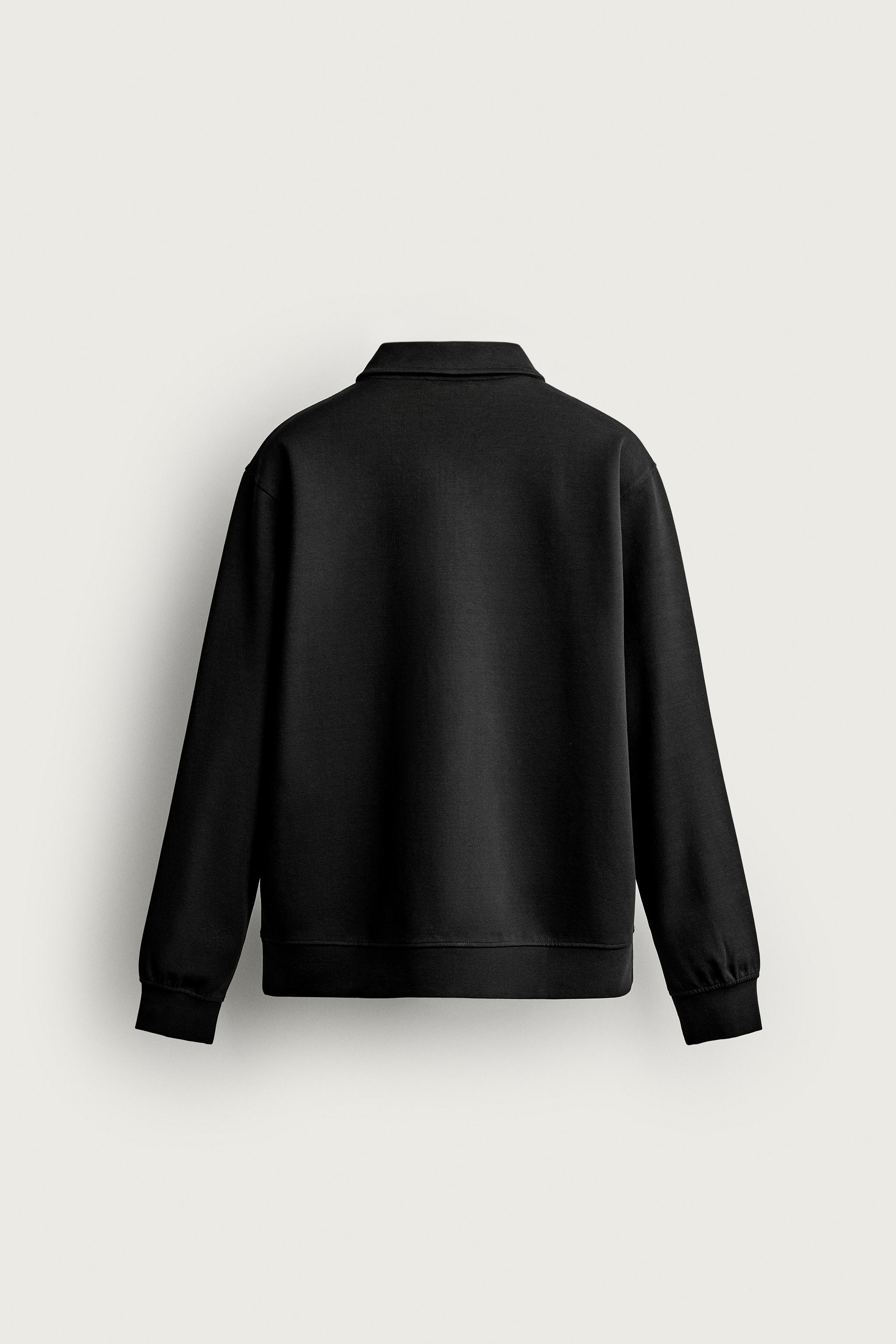 INTERLOCK ZIP POLO SWEATSHIRT