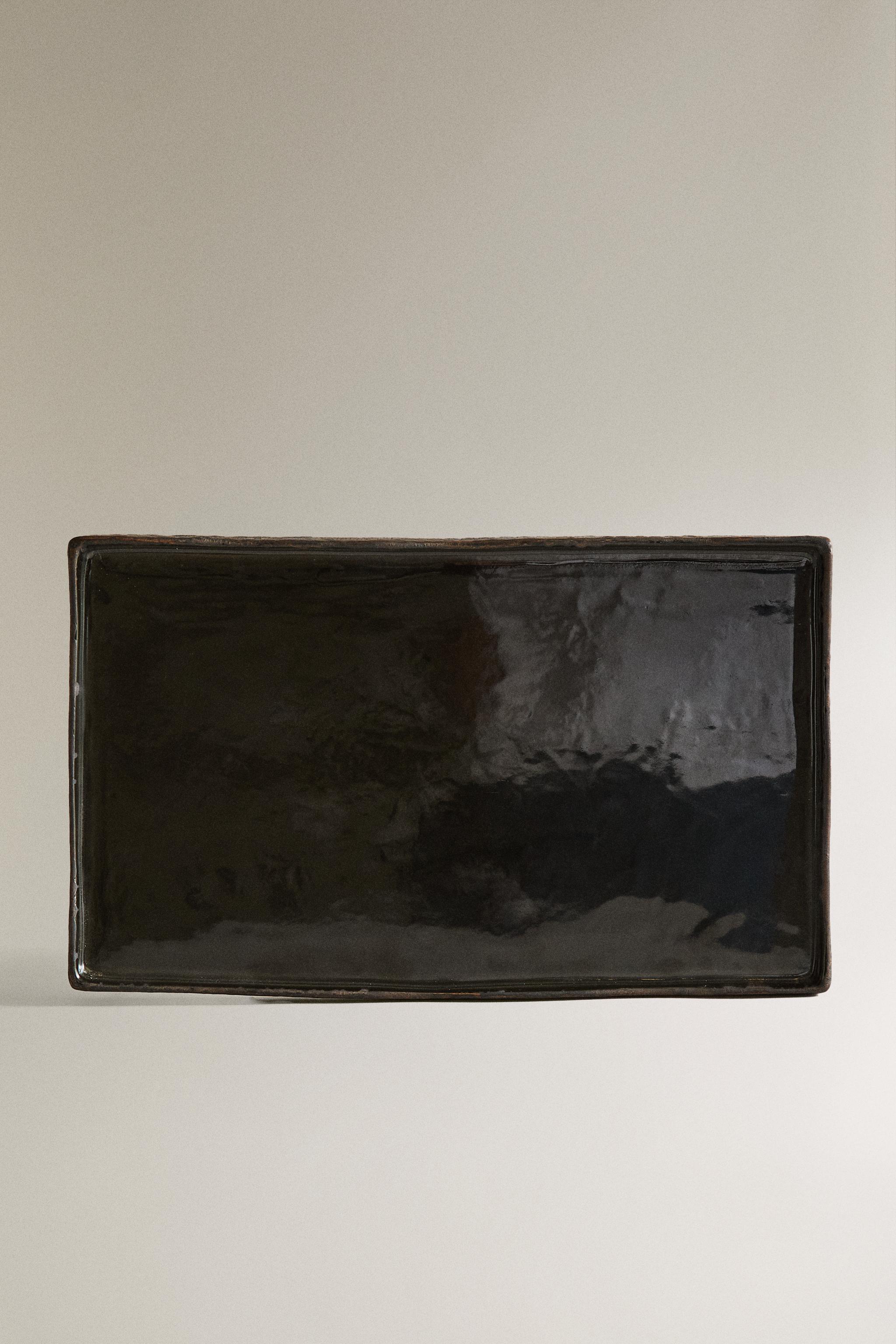 PLATEAU CÉRAMIQUE NOIRE