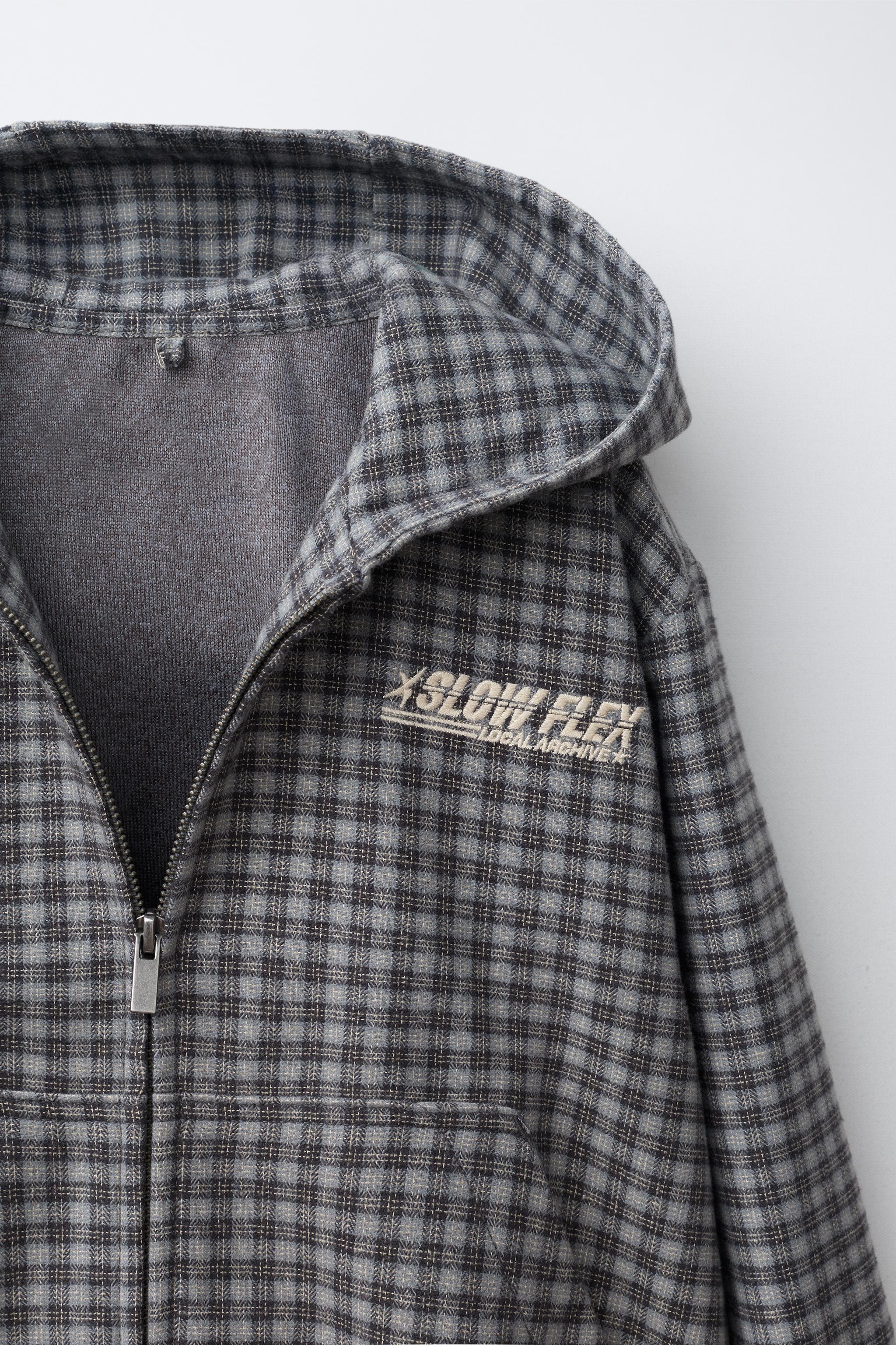 PLAID HOODIE OVERSHIRT