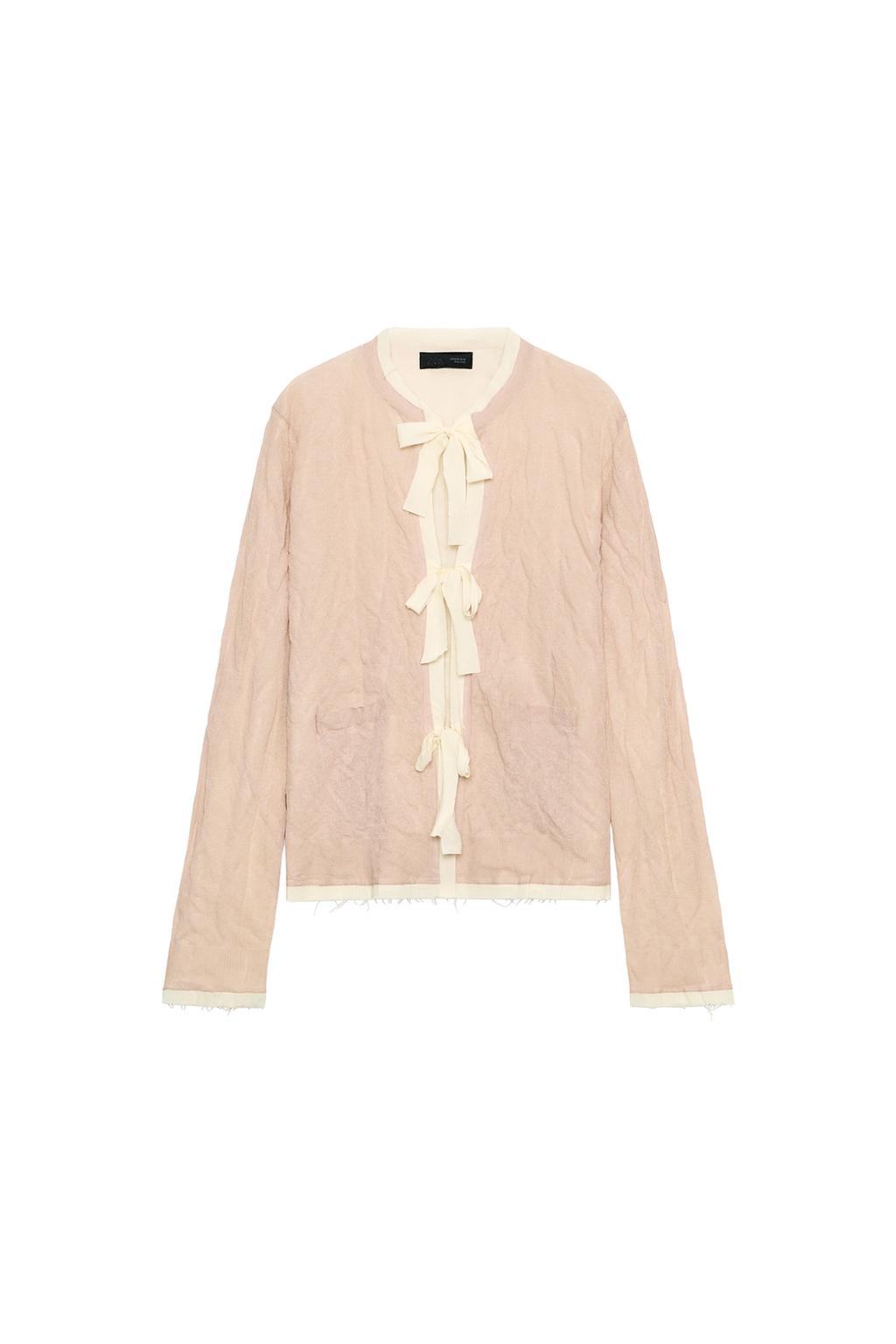 COMBINATION KNIT JACKET WITH BOWS - image 3