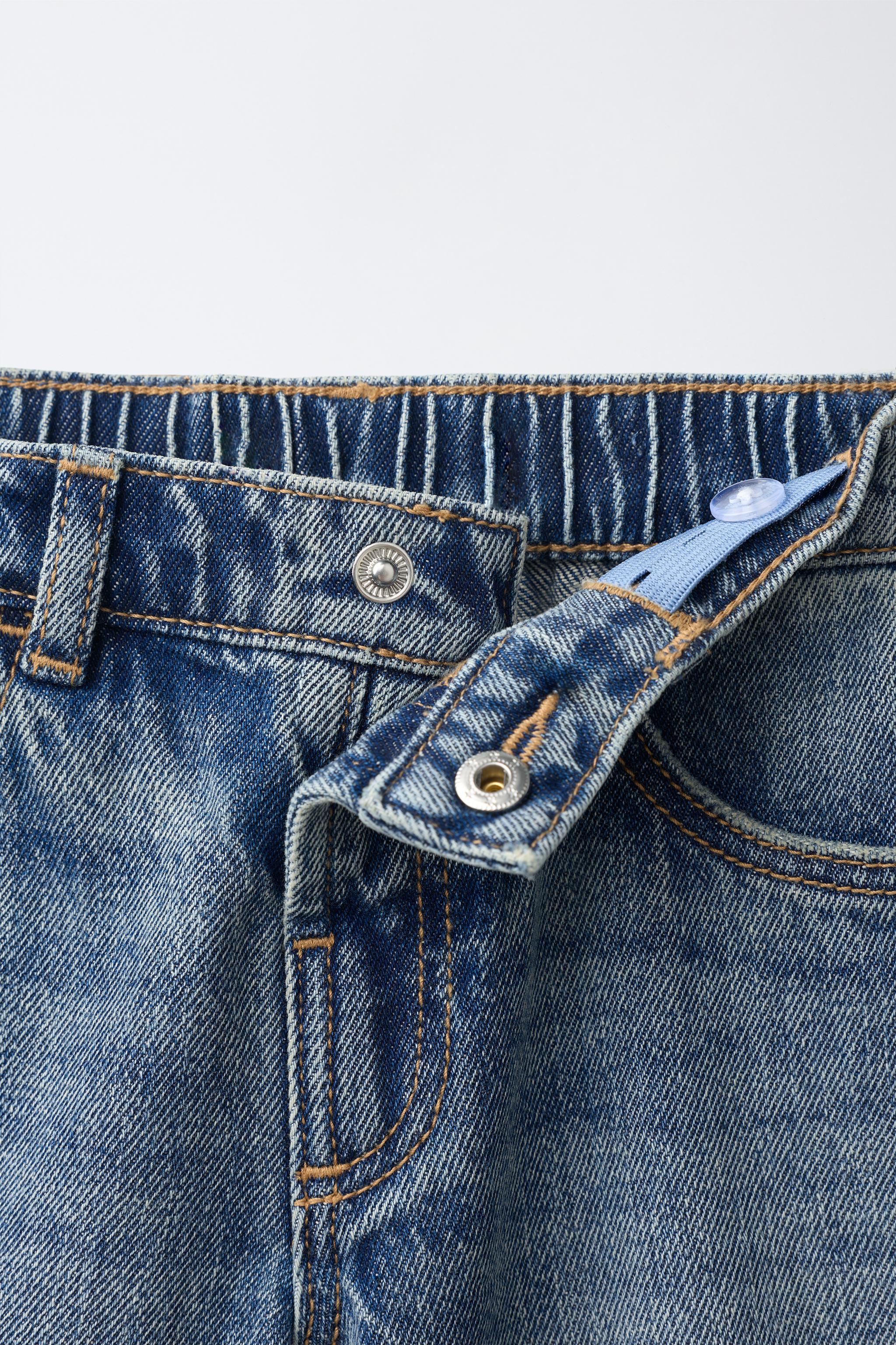 Детские джинсы Zara TOPSTITCHED STRAIGHT JEANS — фото 4