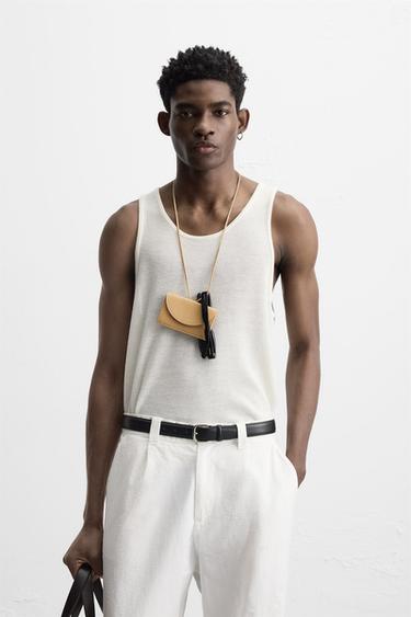 KNIT TANK TOP - Ecru by Zara