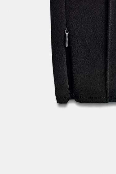 CREPE LEGGINGS WITH ZIPS - Black by Zara - Image 5