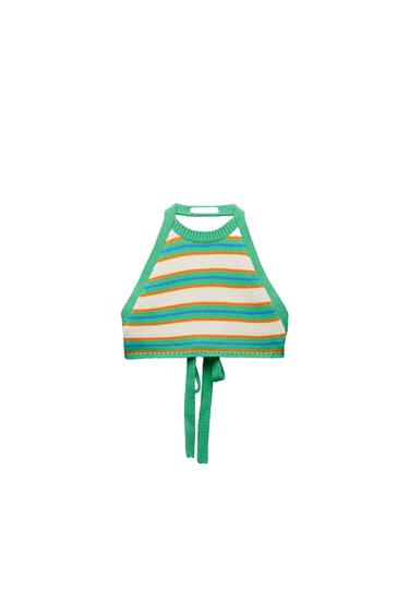 STRIPED KNIT TOP