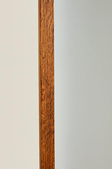 ROUND FULL LENGTH MIRROR WITH FRAME - Brown by Zara - Image 2