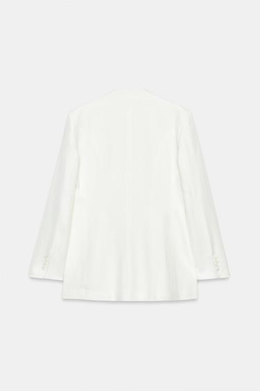 BLAZER À BOUTONNAGE CROISÉ ZW COLLECTION - Écru de Zara - Image 6