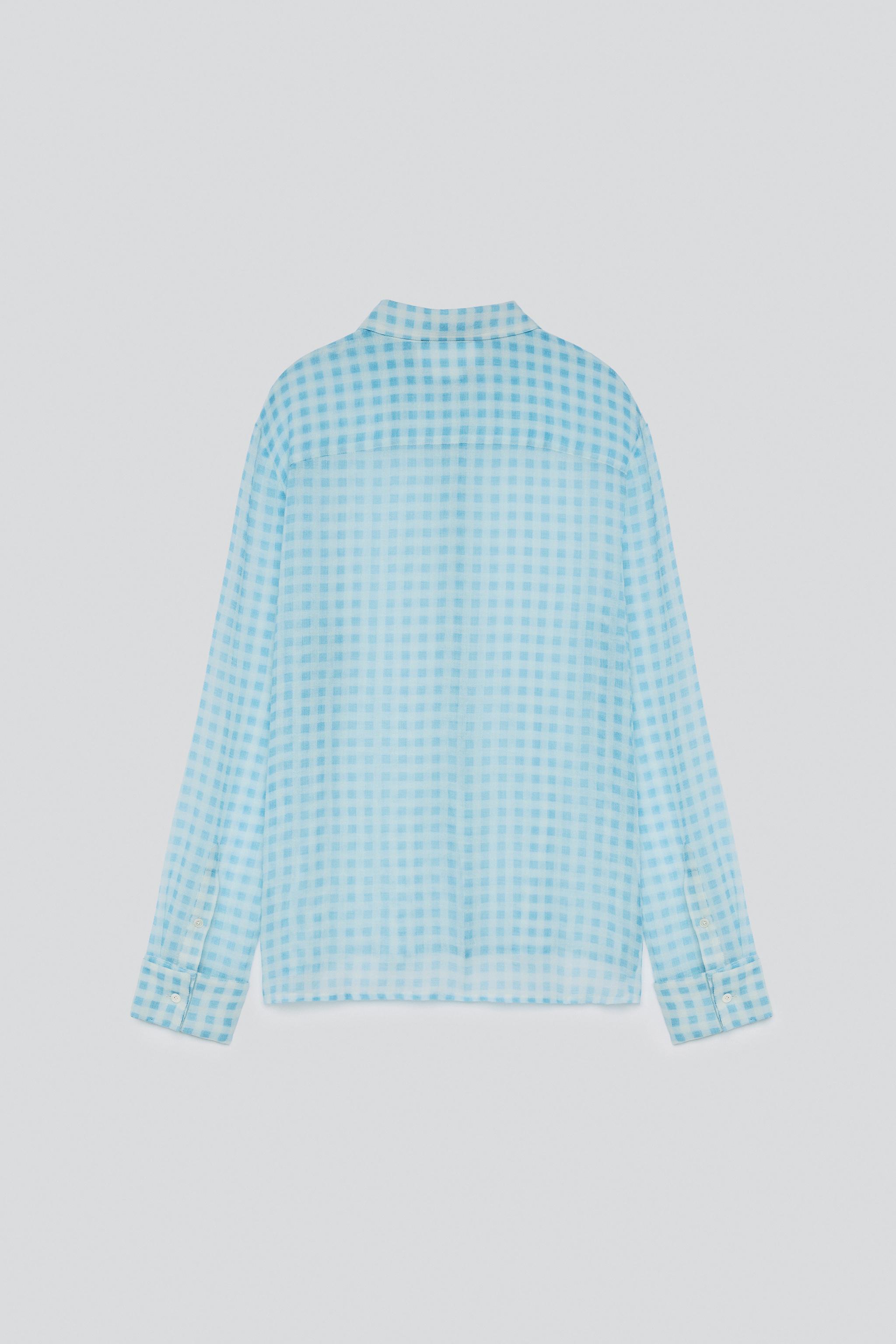 LIGHTWEIGHT 100% WOOL PLAID SHIRT - thumbnail 4