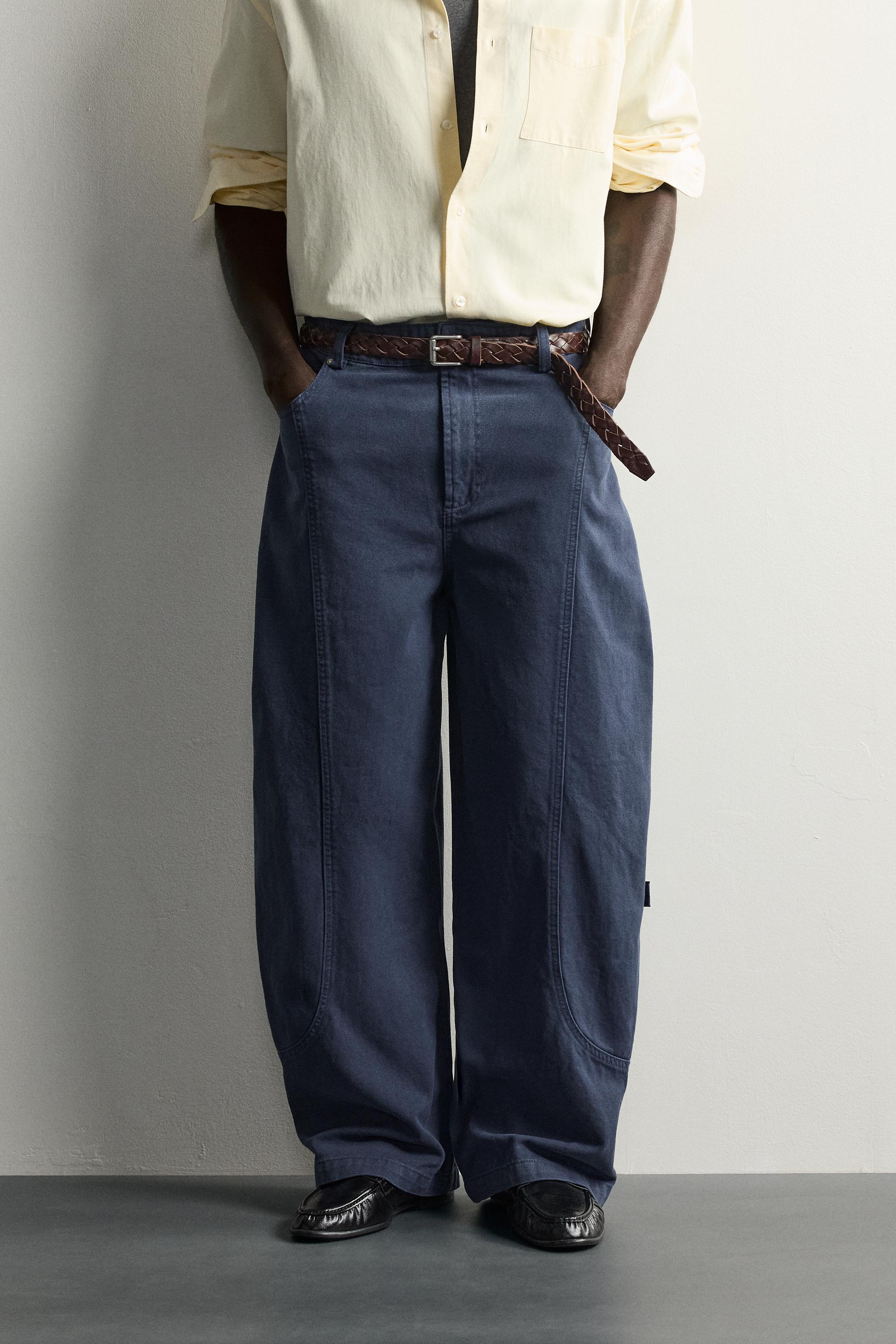 SEAMED RELAXED FIT PANTS