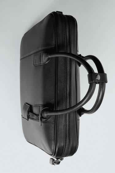 Zara 真皮公事包 - 黑色