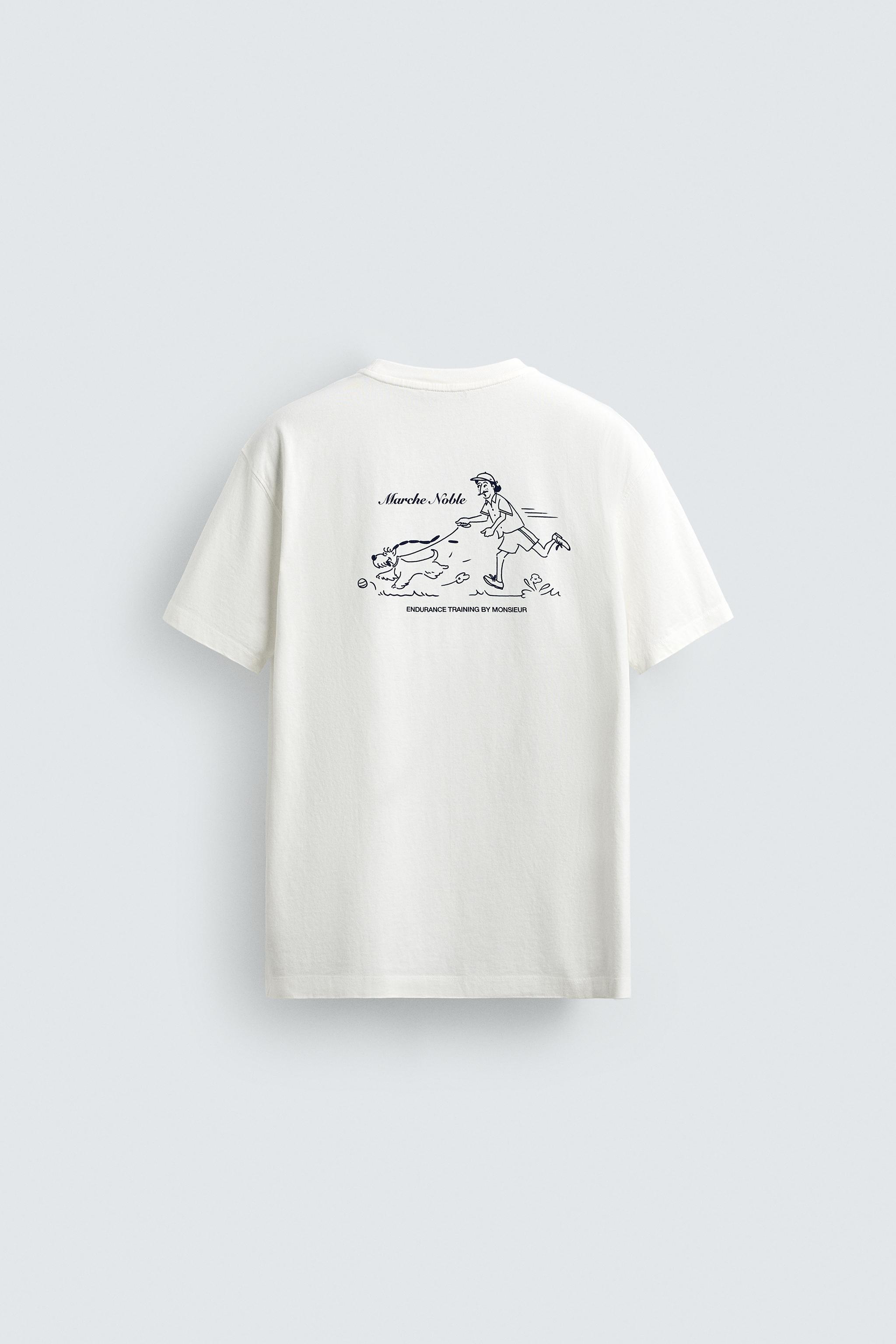 T-SHIRT IMPRIMÉ CONTRASTE