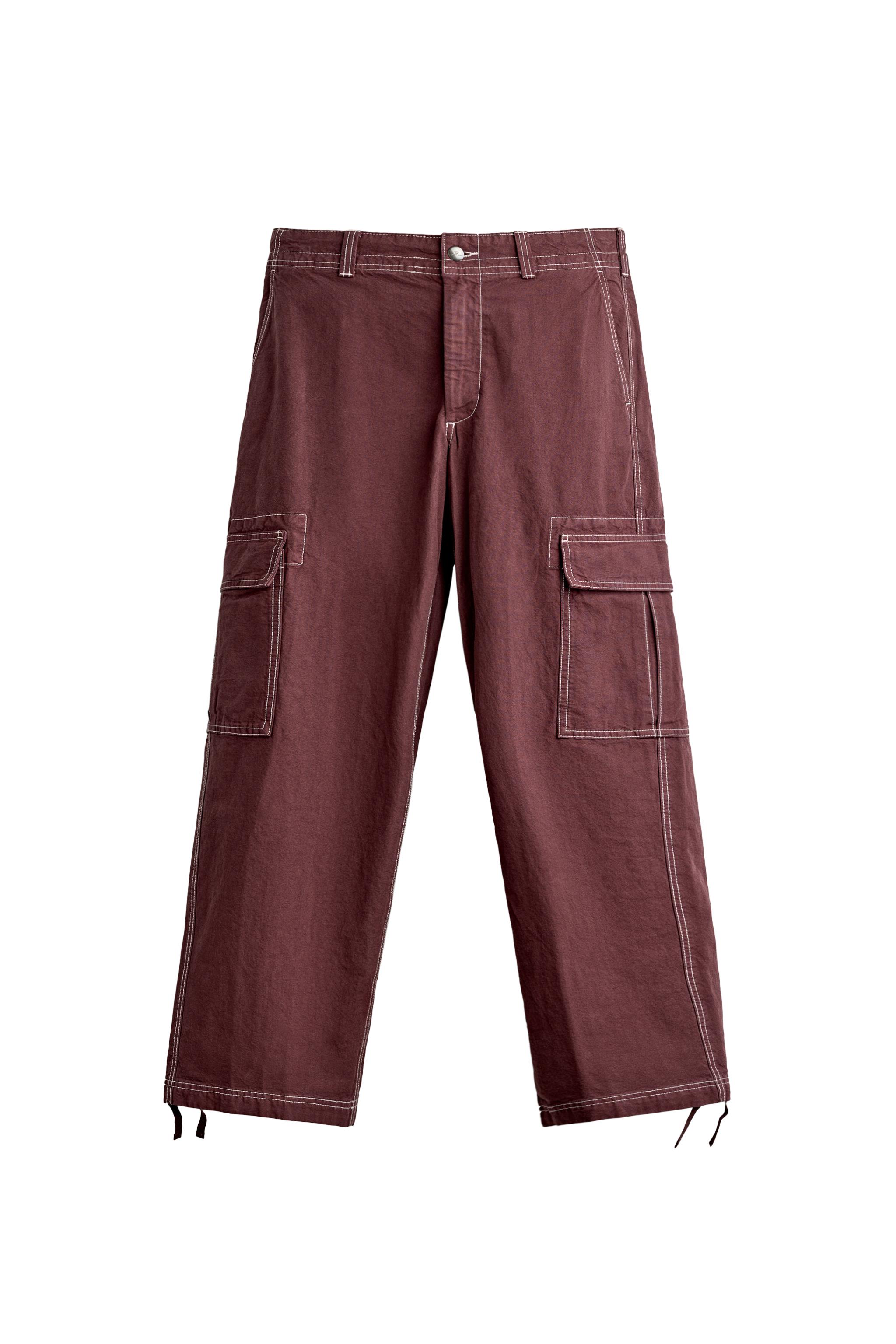 PANTALÓN CARGO RELAXED FIT PESPUNTES