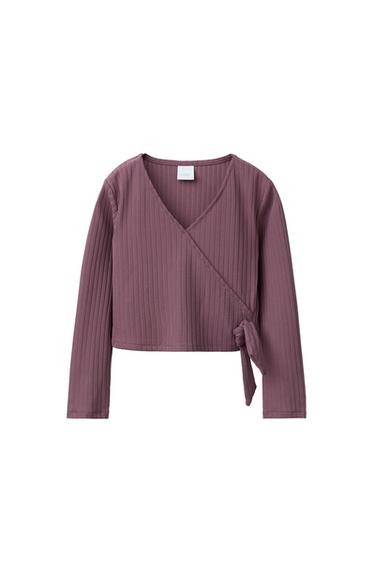 CAMISETA CRUZADA CANALÉ BALLET - Púrpura de Zara