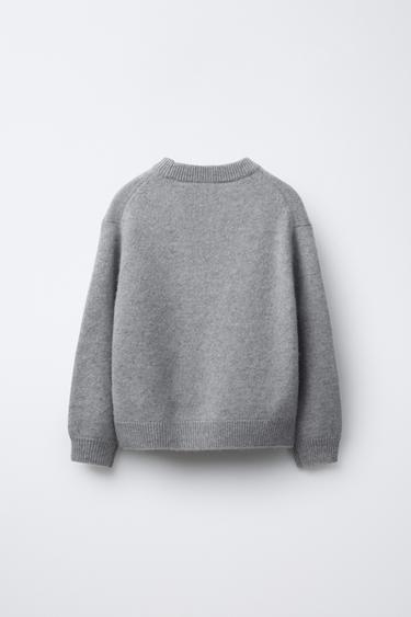 PULL 100 % CACHEMIRE - Gris de Zara - Image 1
