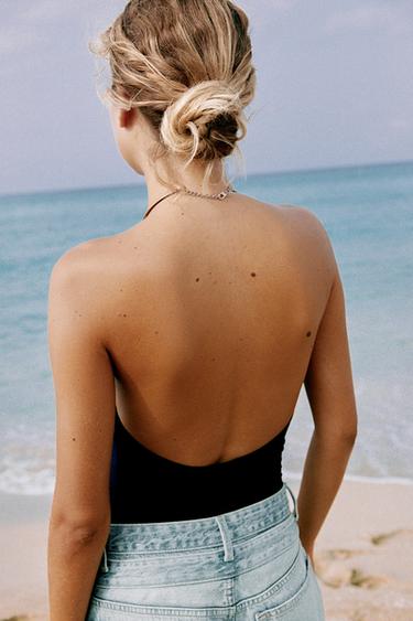 BODY HALTER CHOKER - Bleu marine foncé de Zara - Image 2