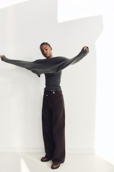 SOFT KNIT JUMPER - Mid-grey by Zara