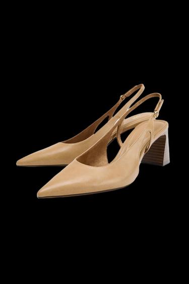 ABSATZSCHUH MIT AUSSPARUNGEN - Rosttöne von Zara