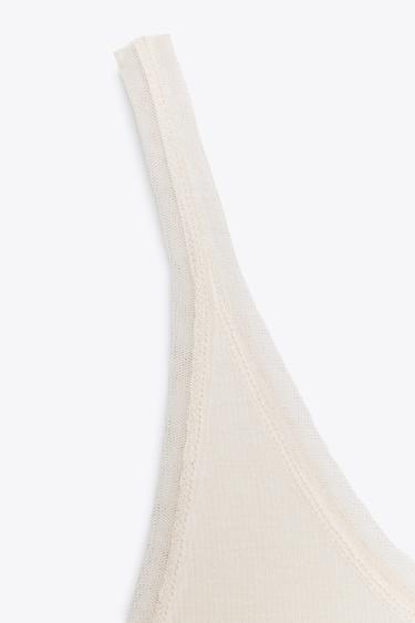 TULLE COMBINATION T-SHIRT - Vanilla by Zara - Image 7