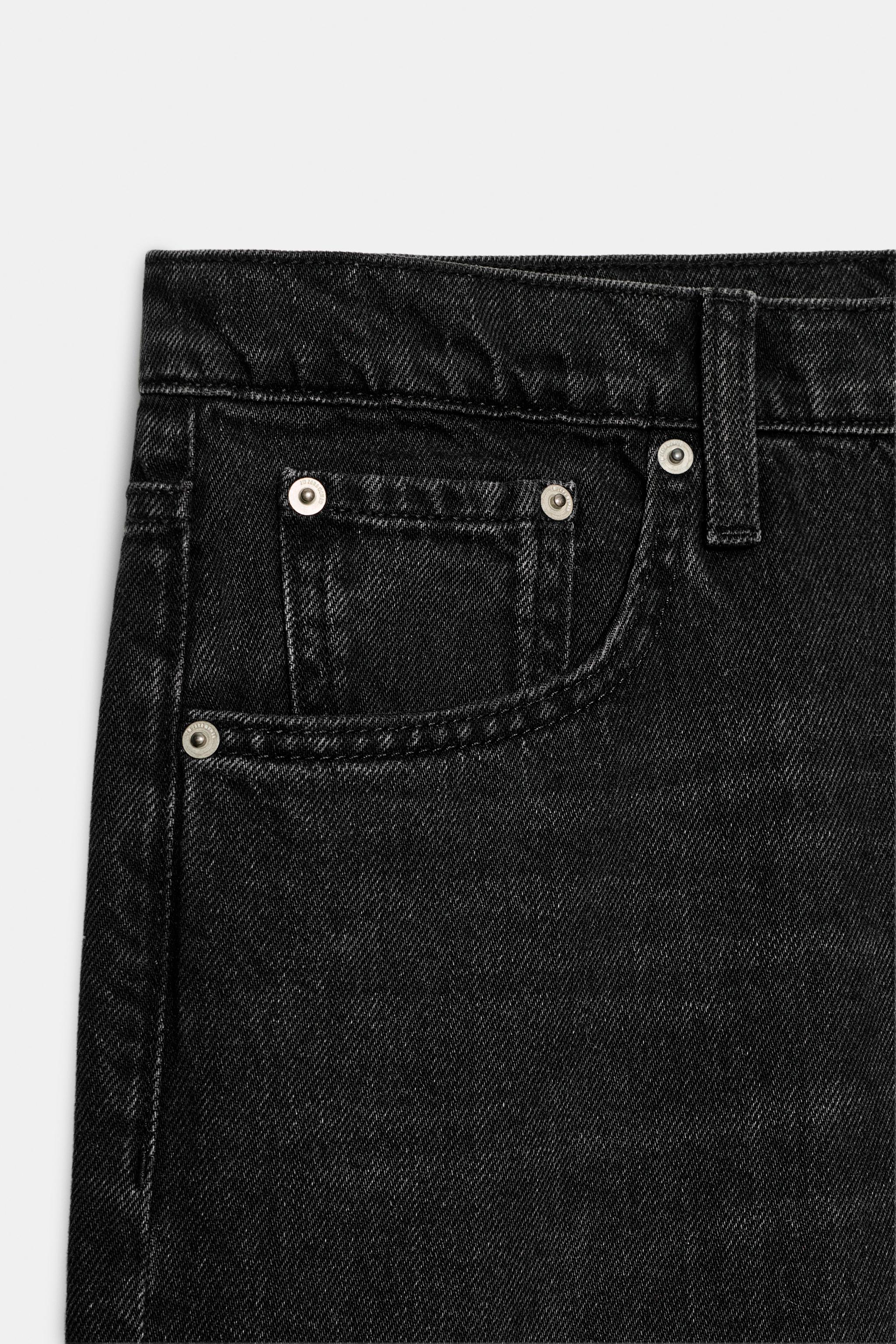 ZW COLLECTION LOW-RISE WIDE-LEG JEANS