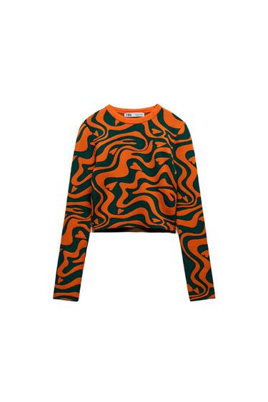 JACQUARD KNIT TOP