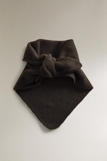 BANDANA CACHEMIRE - Marron foncé de Zara - Image 1