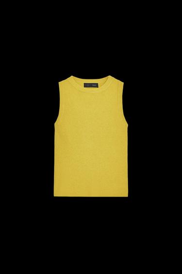 BASIS-STRICKTOP - Pastellgrün von Zara
