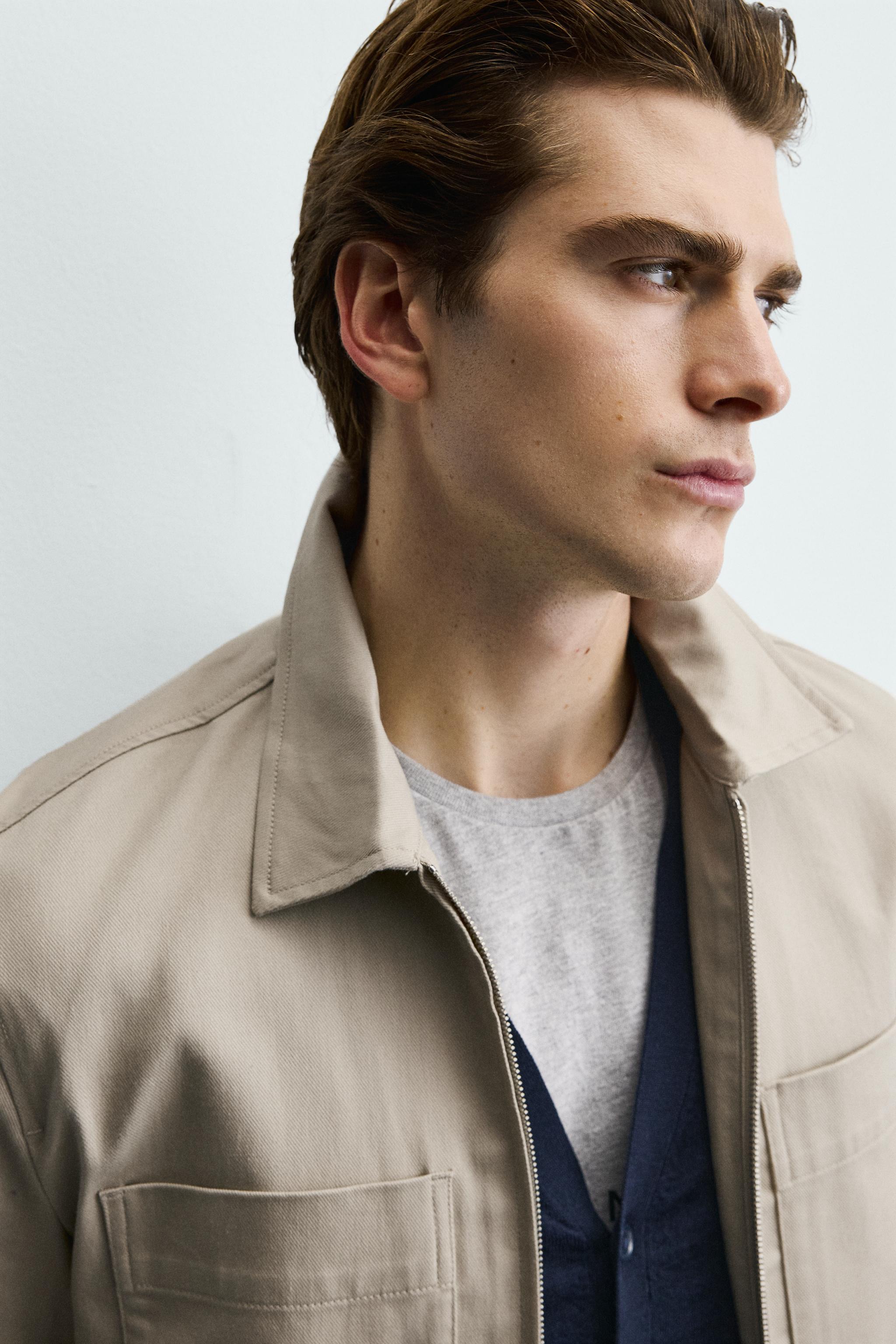 REGULAR FIT OVERSHIRT WITH POCKETS