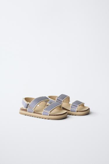SANDALES À RAYURES - Multicolore de Zara - Image 3