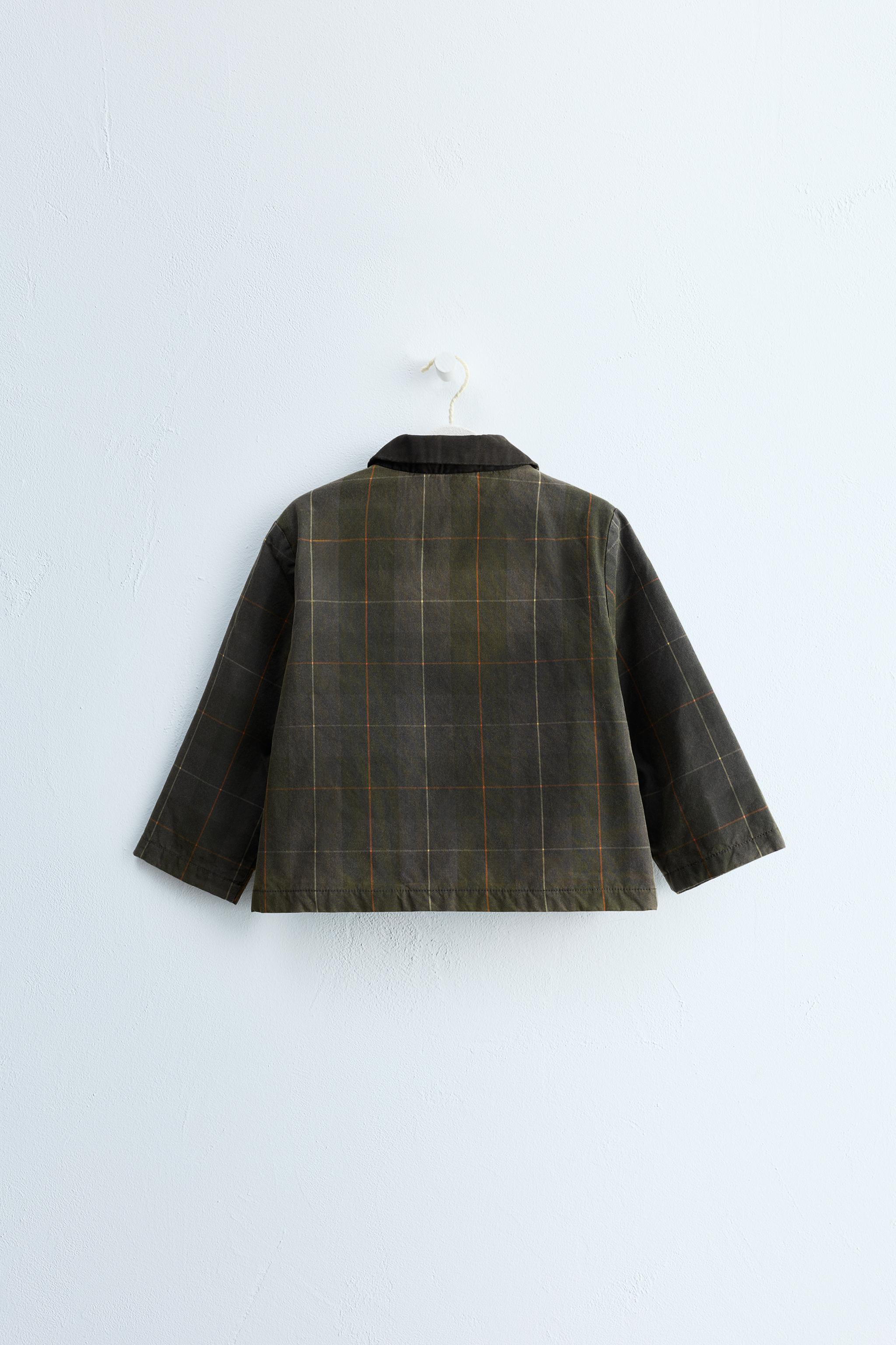 ZARA TIMELESS - PLAID WAXED JACKET