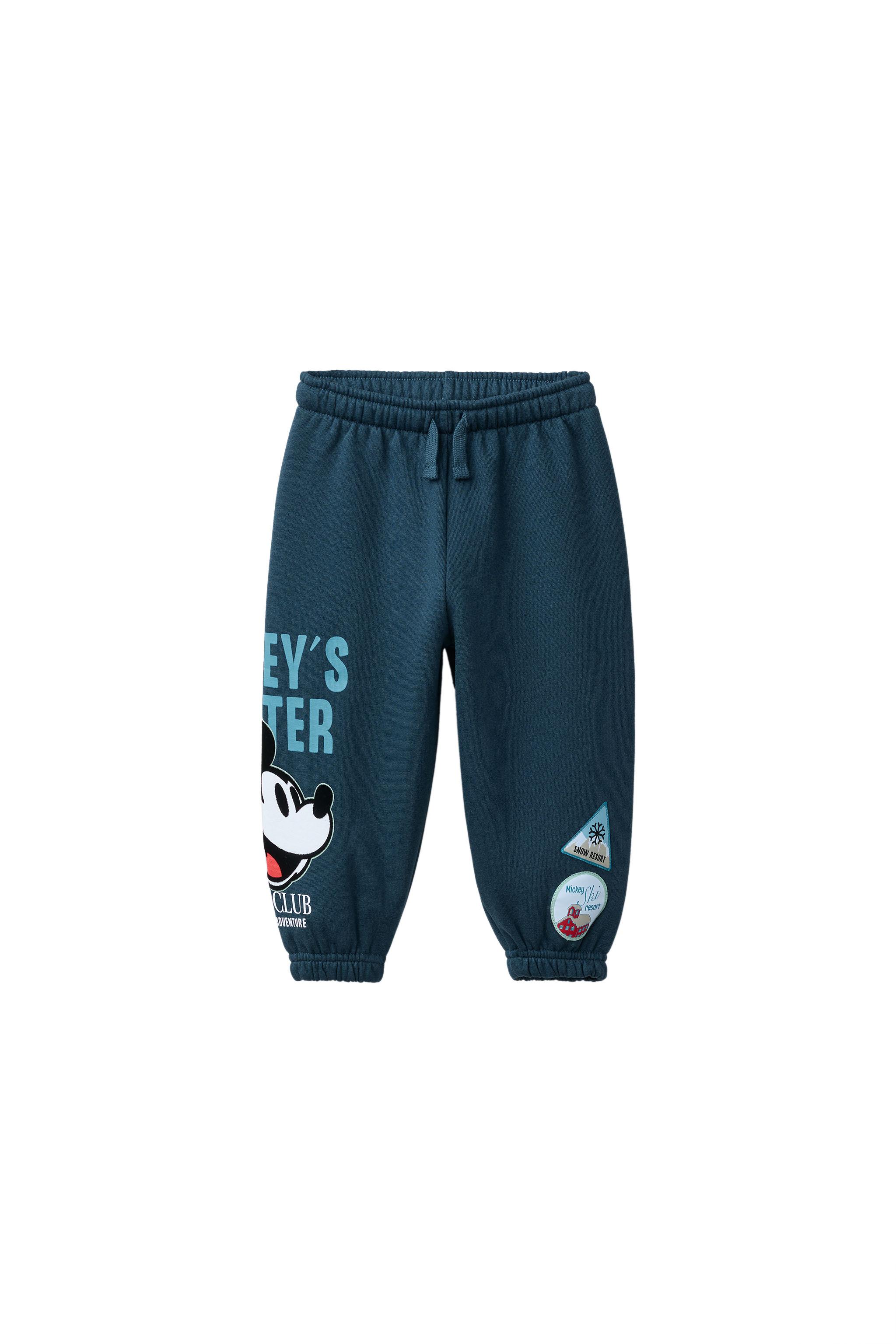 MICKEY MOUSE © DISNEY FLOCK JOGGER PANTS - Petrol blue | ZARA Canada