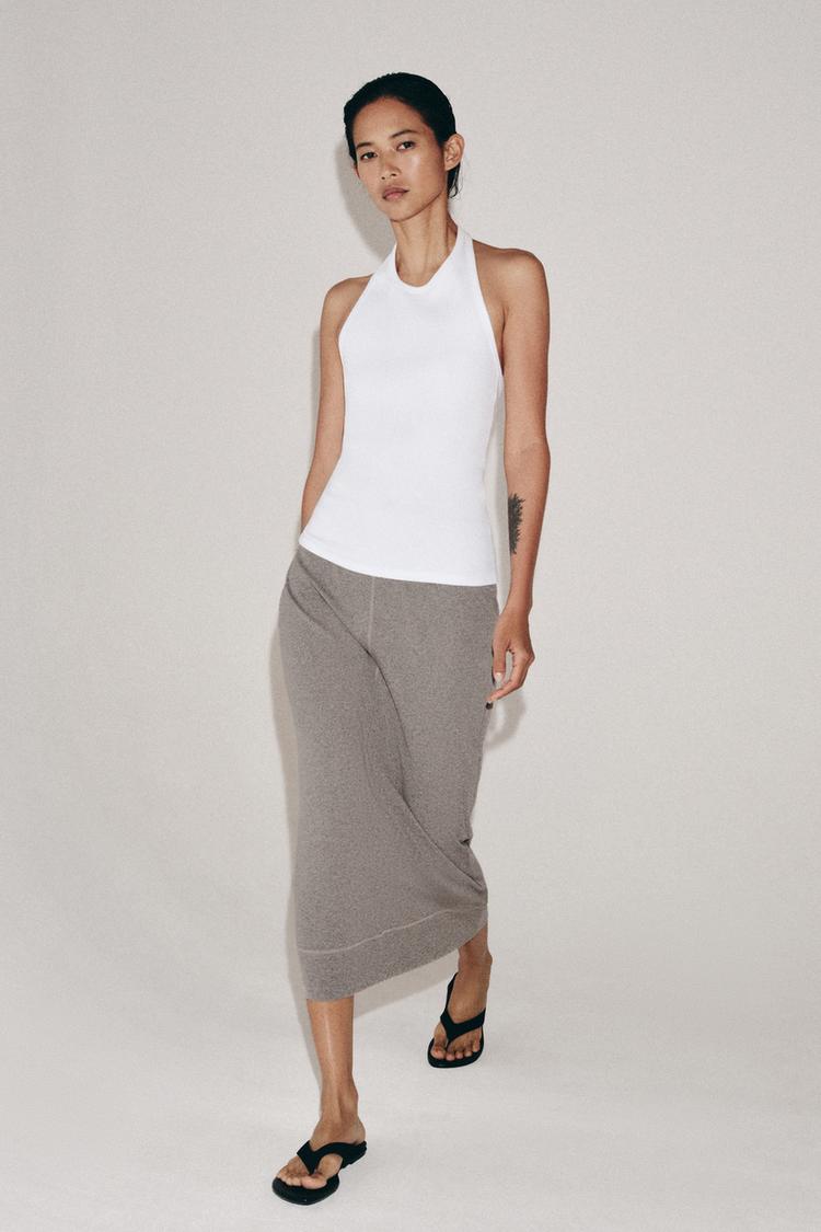 ZARA FLUID MIDI SKIRT