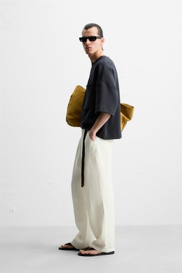 OVERSIZED TECHNICAL SWEATSHIRT - Blue by Zara - Image 3