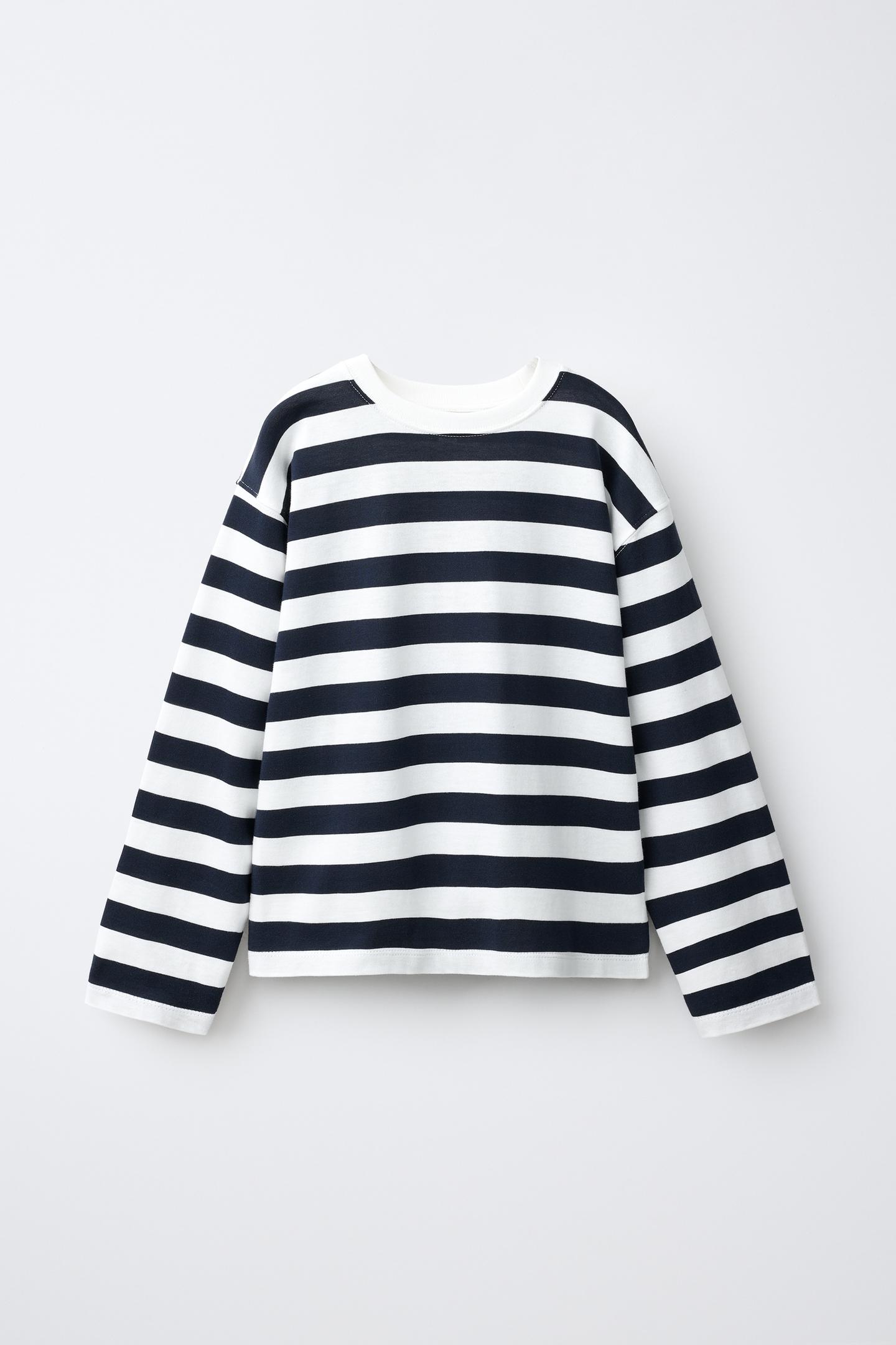 Детская футболка Zara Striped, цвет: Синий / Белый — фото 2
