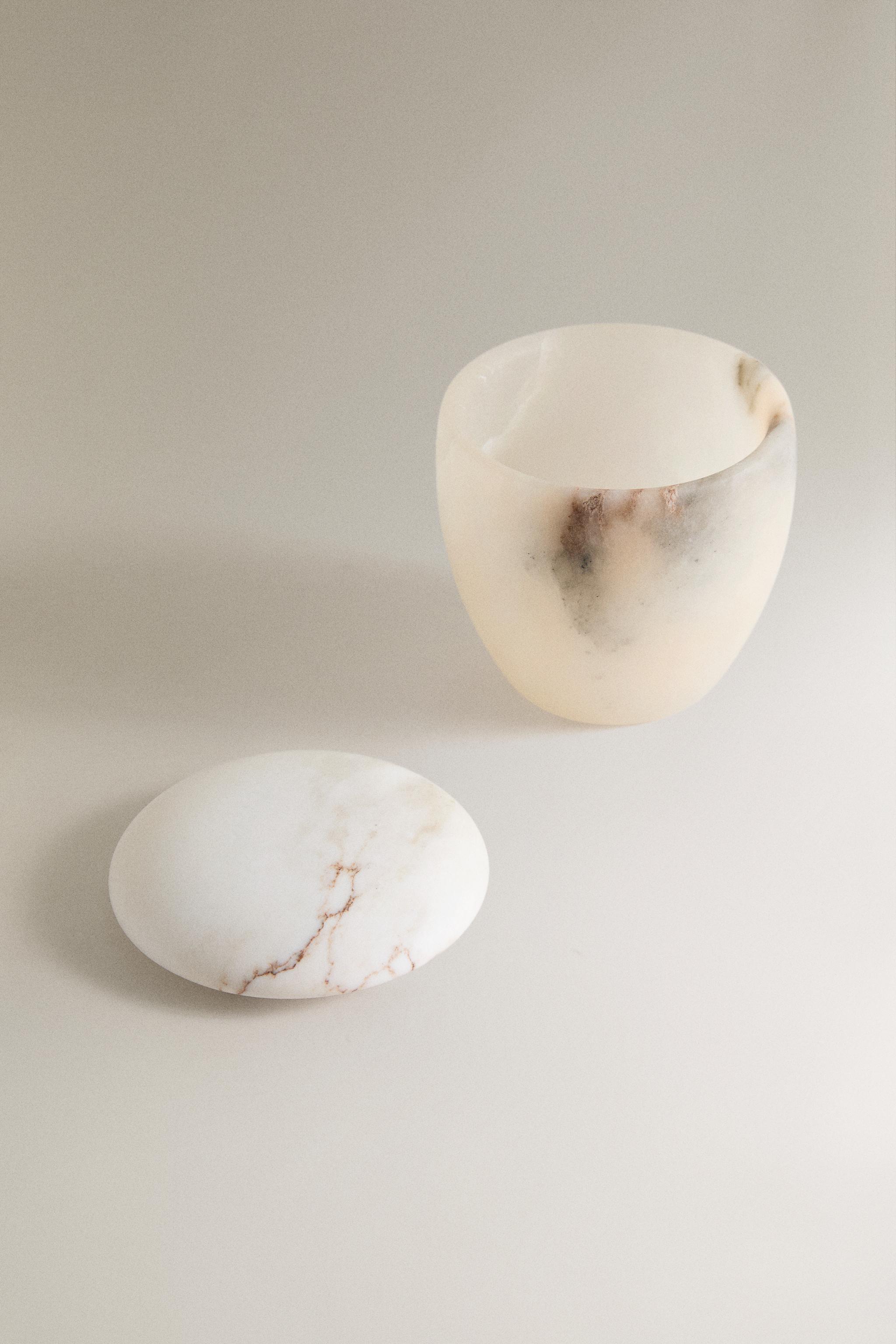 ALABASTER BATHROOM ORGANIZER JAR