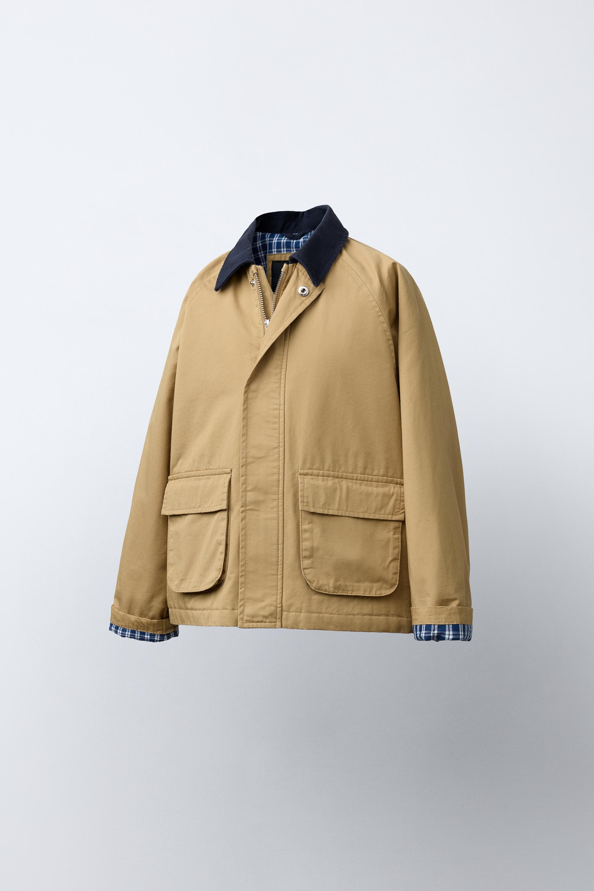 BLOUSON COL CONTRASTE