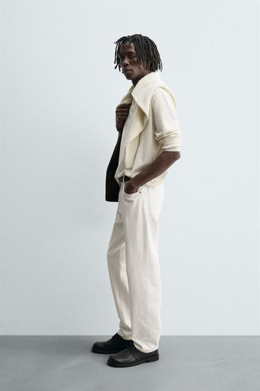 JEAN COUPE DROITE - Blanc cassé de Zara - Image 3