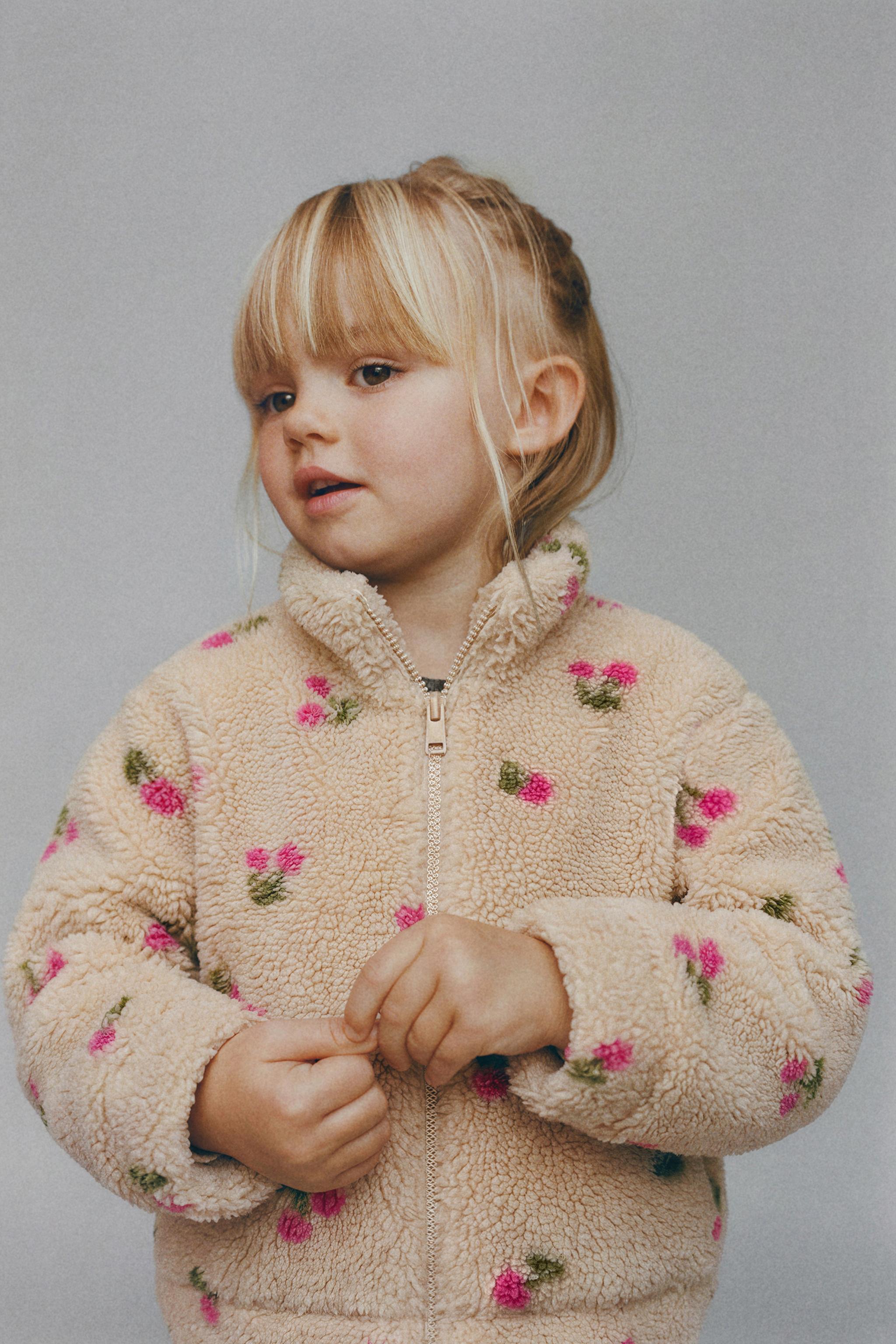 FAUX SHEARLING CHERRY JACKET