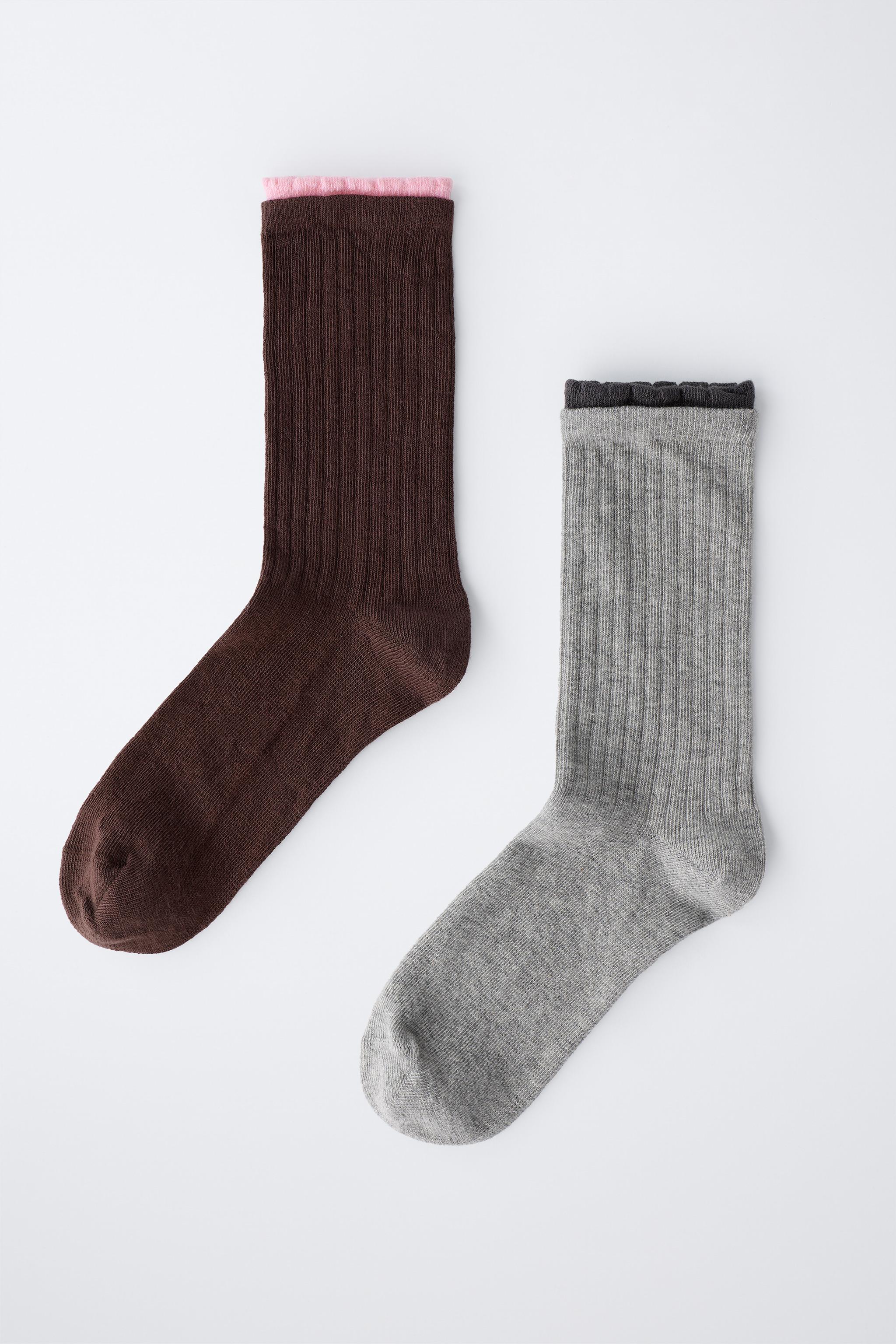 TWO-PACK OF LONG DOUBLE-EFFECT SOCKS