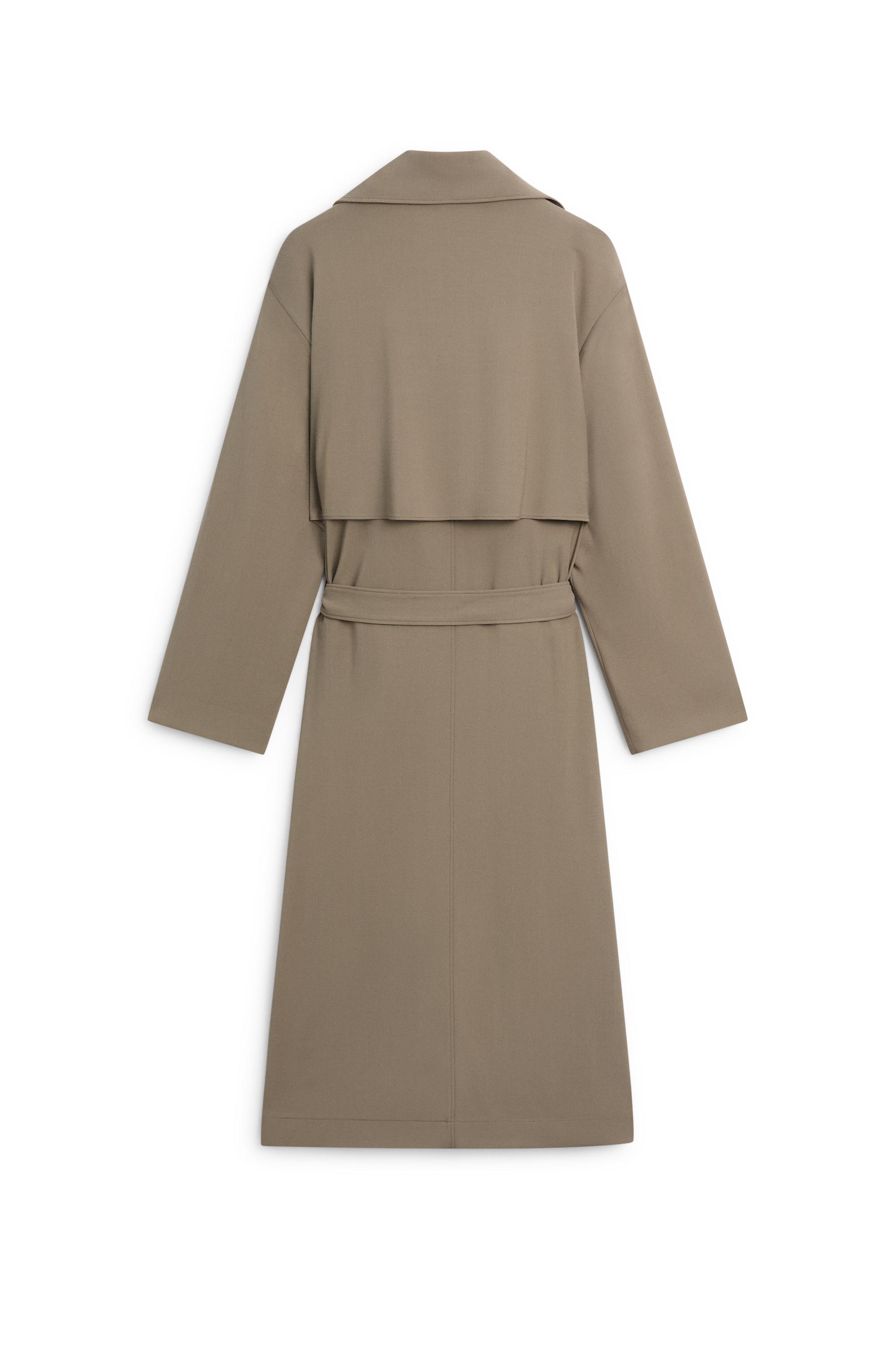 Long fluid wool trench coat - LIMITED EDITION